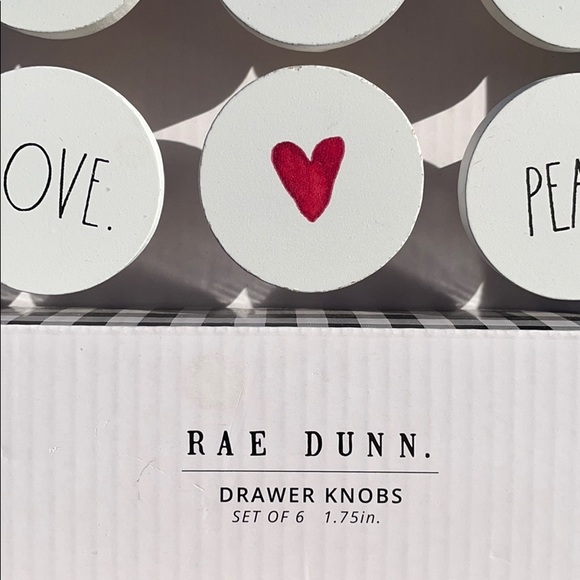 NEW Rae Dunn Love, Faith, Hope & Peace ❤️ Drawer Knobs Set of 6 - Picture 3 of 7
